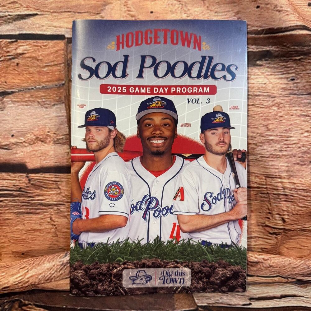 Sod Poodles 2025 Game Day Program Vol 3 Baseball Amarillo Minor League